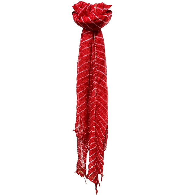 Red Leheriya Dupatta