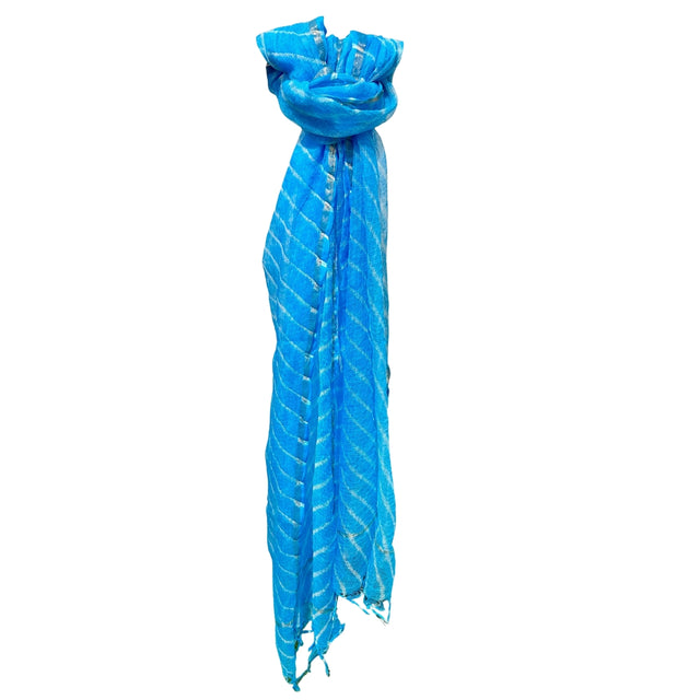 Blue Leheriya Dupatta