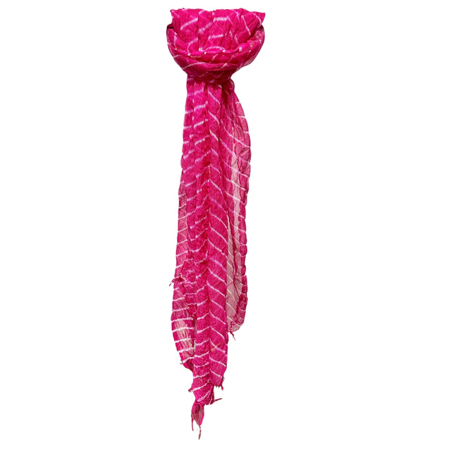 Hot Pink Leheriya Dupatta