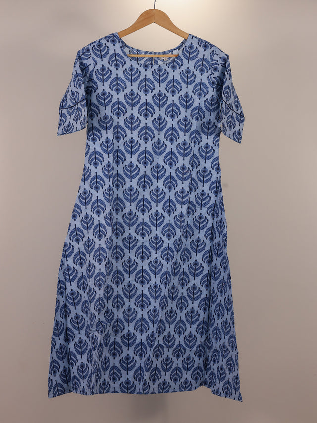 Blue Designer Kurta for Women