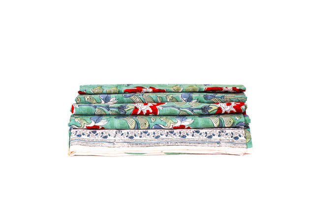 Beetle Green and Red Unstitched Suit set