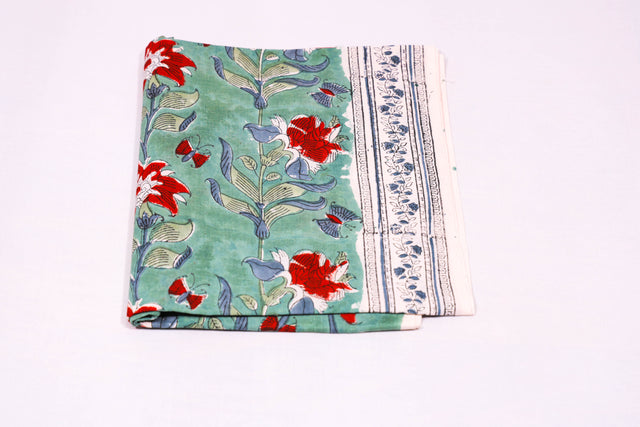 Beetle Green and Red Unstitched Suit set