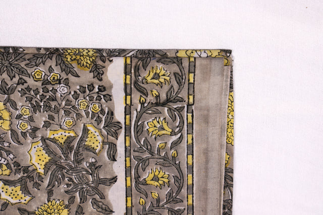 Warm grey and Yellow Unstitched Suit set