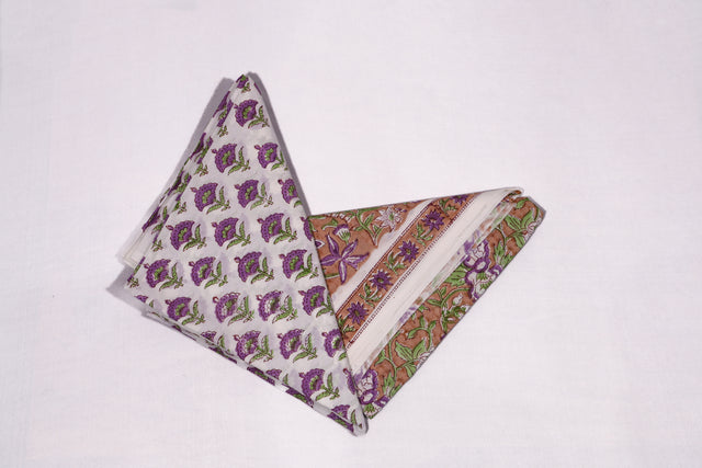 Burning sand and purple Unstitched Suit set