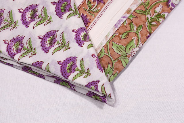 Burning sand and purple Unstitched Suit set