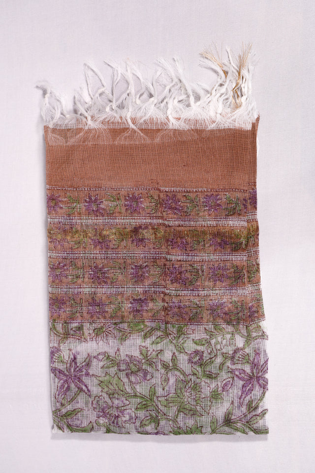 Burning sand and purple Unstitched Suit set