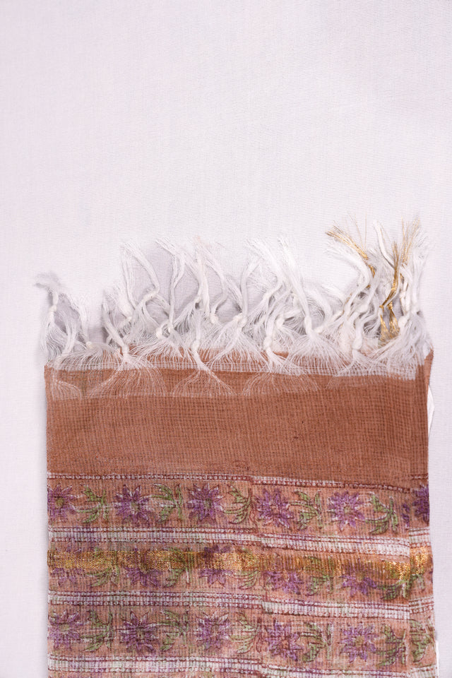 Burning sand and purple Unstitched Suit set