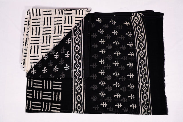 Smoky black Unstitched Suit set