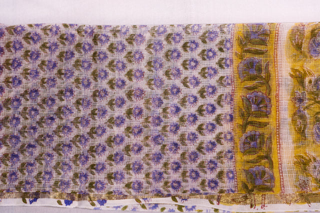 Yellow and Blue Unstitched Suit set