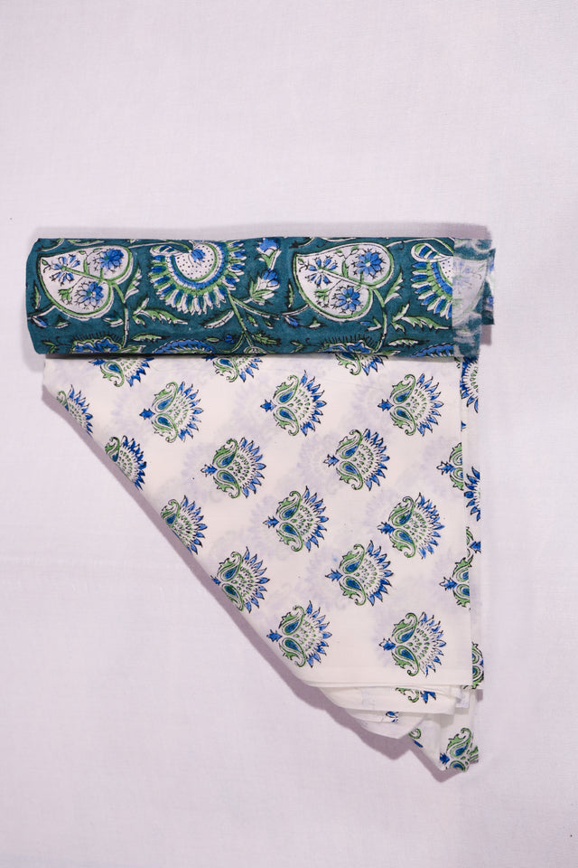 Nile Blue Unstitched Suit set