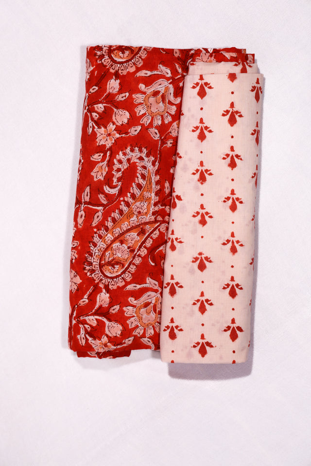 Cornell Red Unstitched Suit set