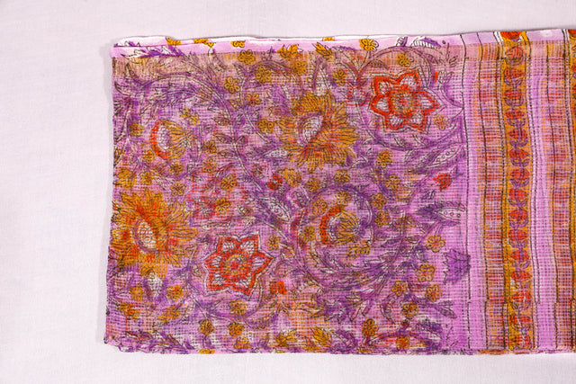 Lily floral Kota Doria Dupatta