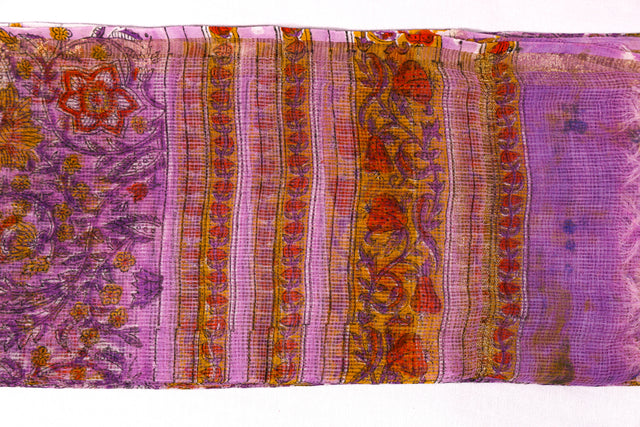 Lily floral Kota Doria Dupatta