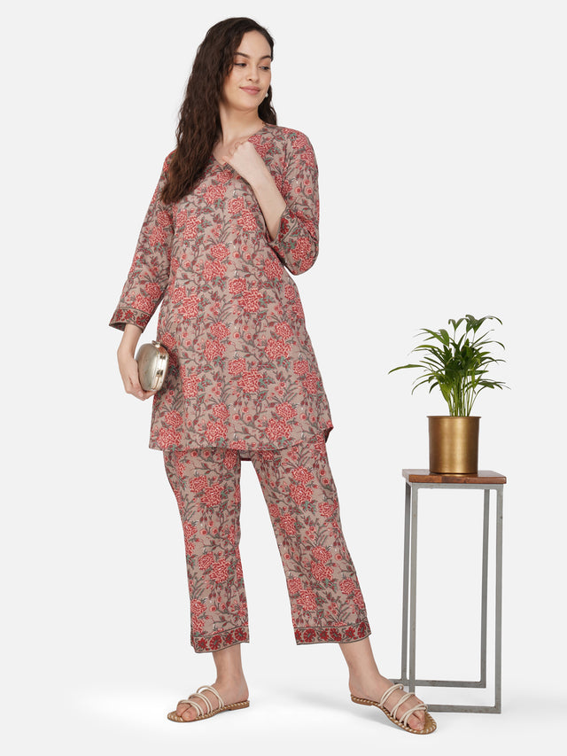 Raha Pink Co-ord Set