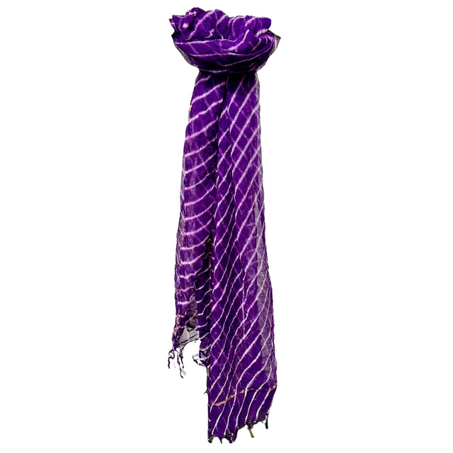 Purple Leheriya Dupatta