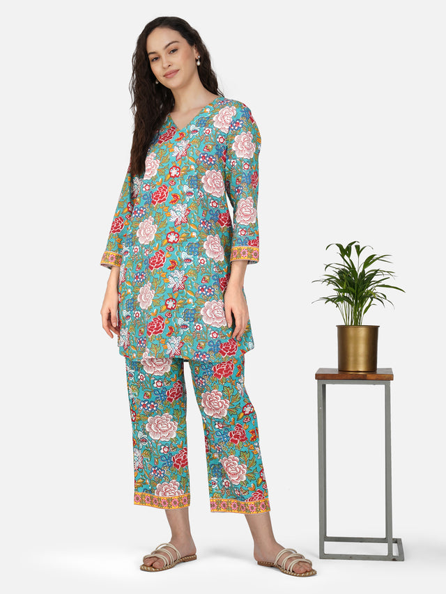 Raha Green Co-ord Set
