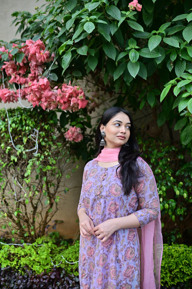 Anila Plava Suit Set