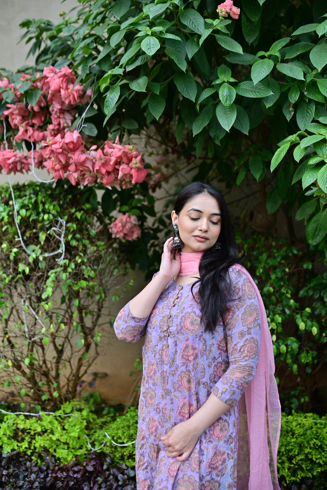 Anila Plava Suit Set