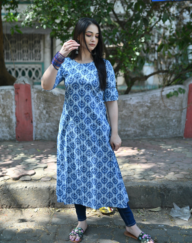 Blue Designer Kurta for Women