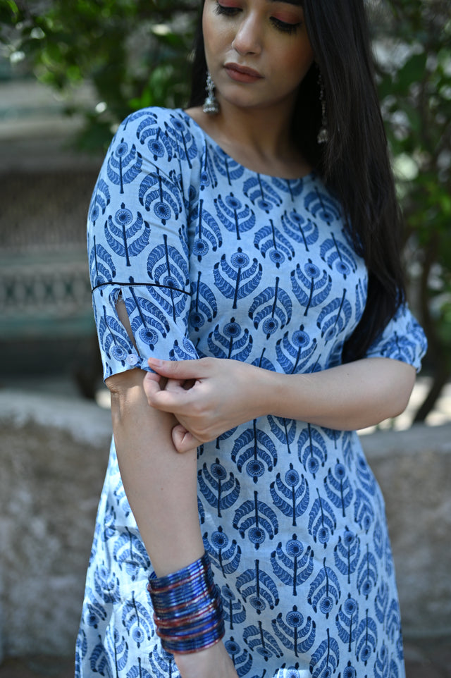 Blue Designer Kurta for Women