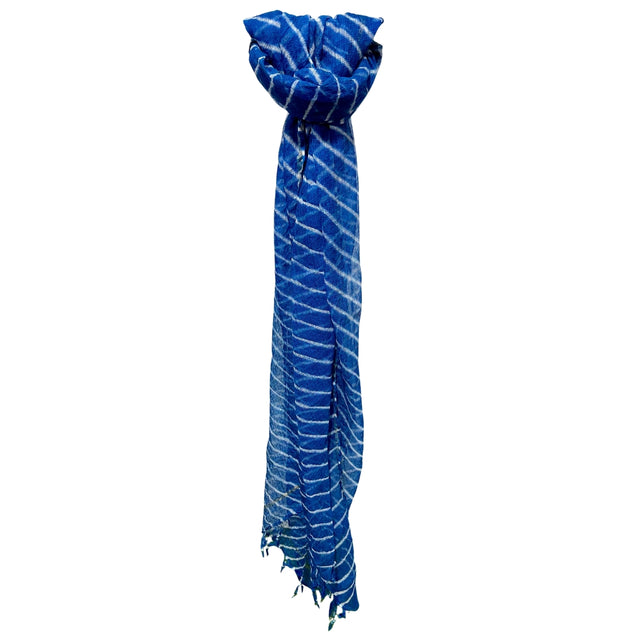 Dark Blue Leheriya Dupatta