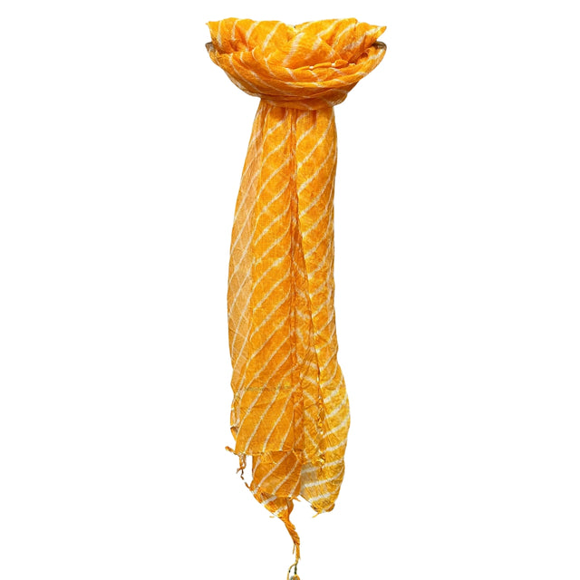 Yellow Leheriya Dupatta