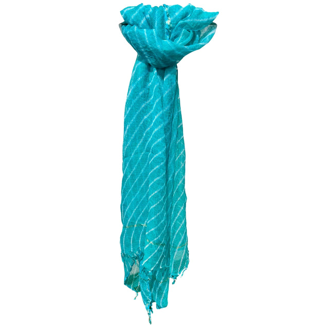 Light Blue Leheriya Dupatta