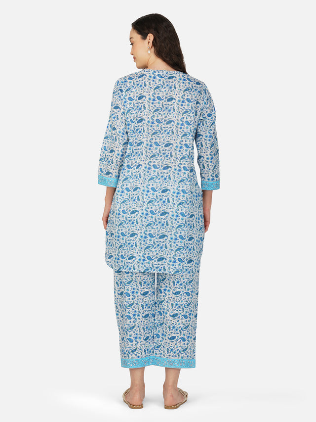 Raha Blue Co-ord Set