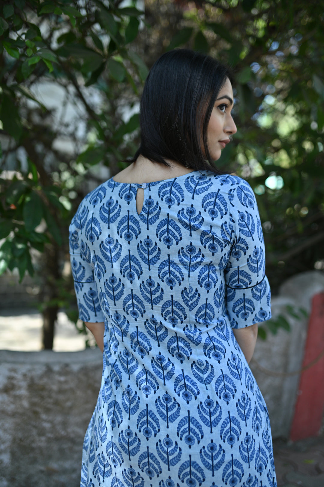 Elegant Collections Petrol Blue Designer Kurti for Women
