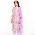 mauve cotton dupatta